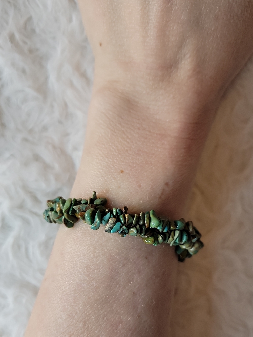 African Turquoise Stretch Bracelet